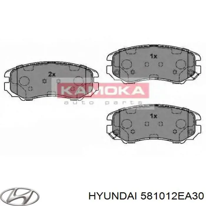 Тормозные колодки Hyundai/Kia 581012EA30