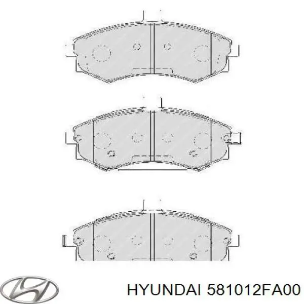 Тормозные колодки Hyundai/Kia 581012FA00