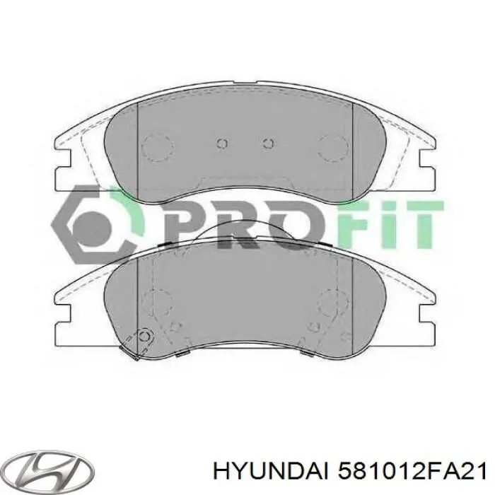 Тормозные колодки Hyundai/Kia 581012FA21