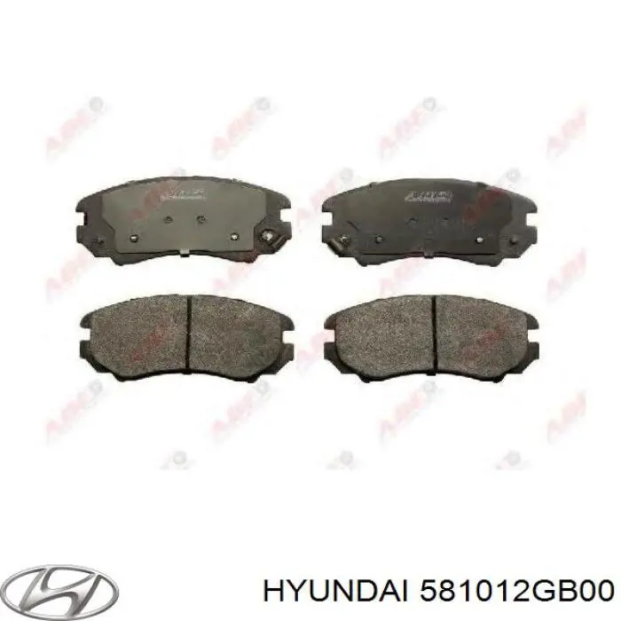 581012GB00 Hyundai/Kia передние тормозные колодки