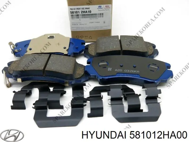 581012HA00 Hyundai/Kia передние тормозные колодки