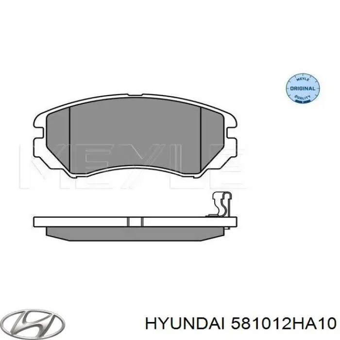 Sapatas do freio dianteiras de disco Hyundai/Kia 581012HA10 preço, a partir de 54,60 USD