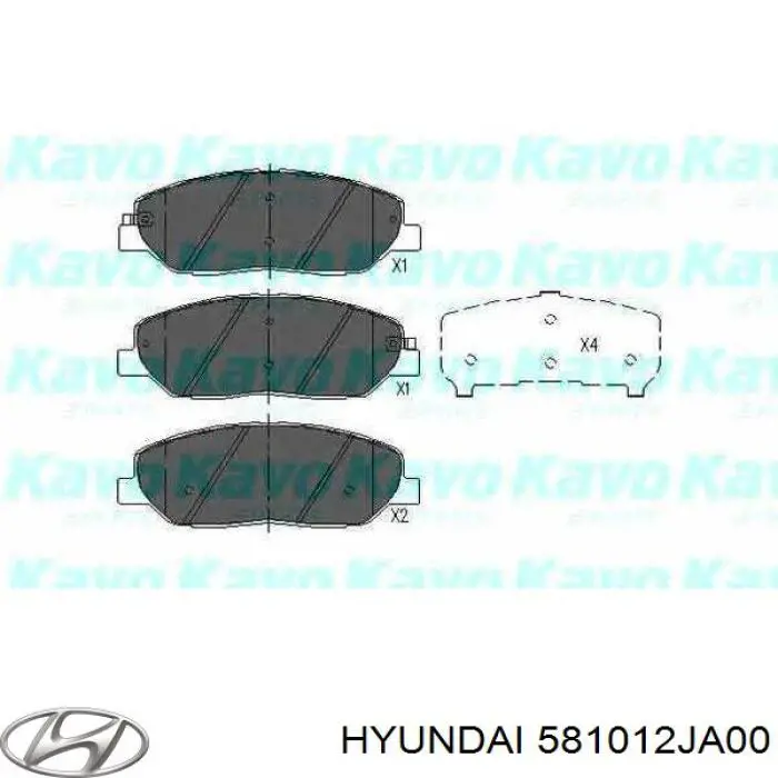 Купить 581012JA00 Hyundai/Kia Колодки тормозные