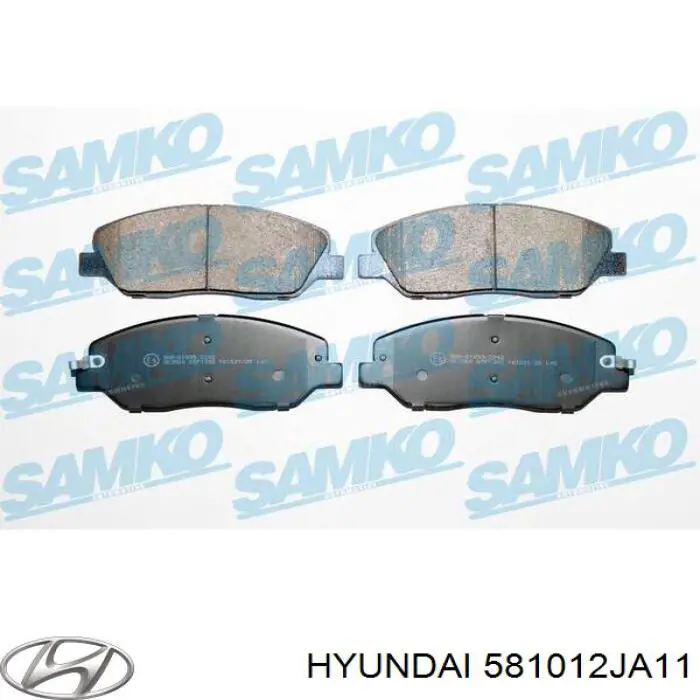 Купить 581012JA11 Hyundai/Kia Колодки тормозные