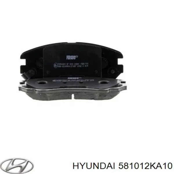 Sapatas do freio dianteiras de disco Hyundai/Kia 581012KA10 preço, a partir de 54,60 USD