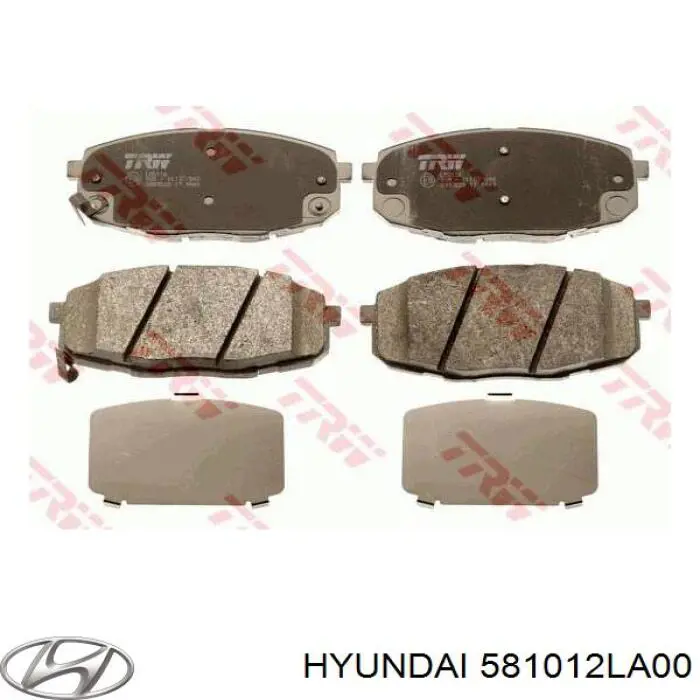Тормозные колодки Hyundai/Kia 581012LA00