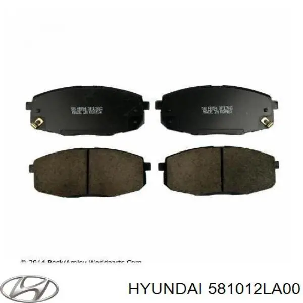 Передние тормозные колодки 581012LA00 Hyundai/Kia