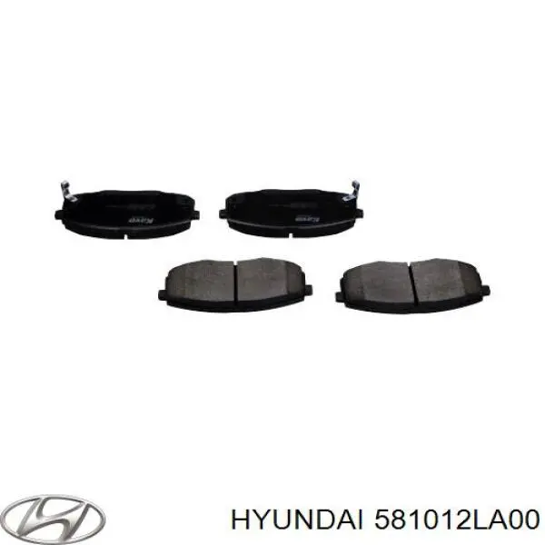 Передние тормозные колодки 581012LA00 Hyundai/Kia