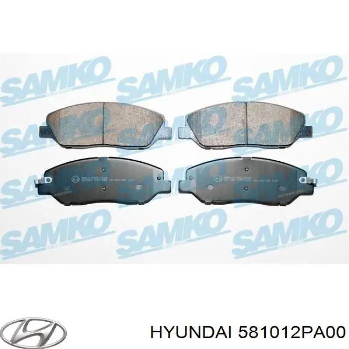 Передние тормозные колодки 581012PA00 Hyundai/Kia