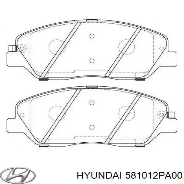 Купить 581012PA00 Hyundai/Kia Колодки тормозные