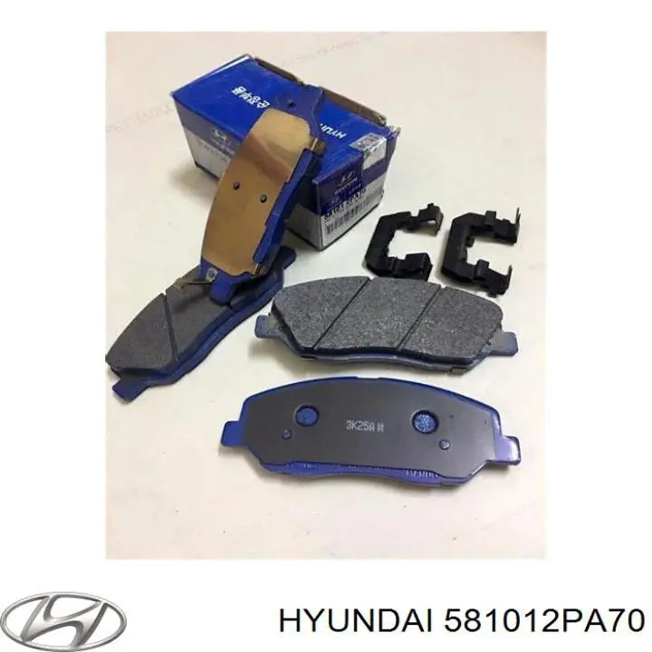 581012PA70 Hyundai/Kia колодки тормозные передние дисковые