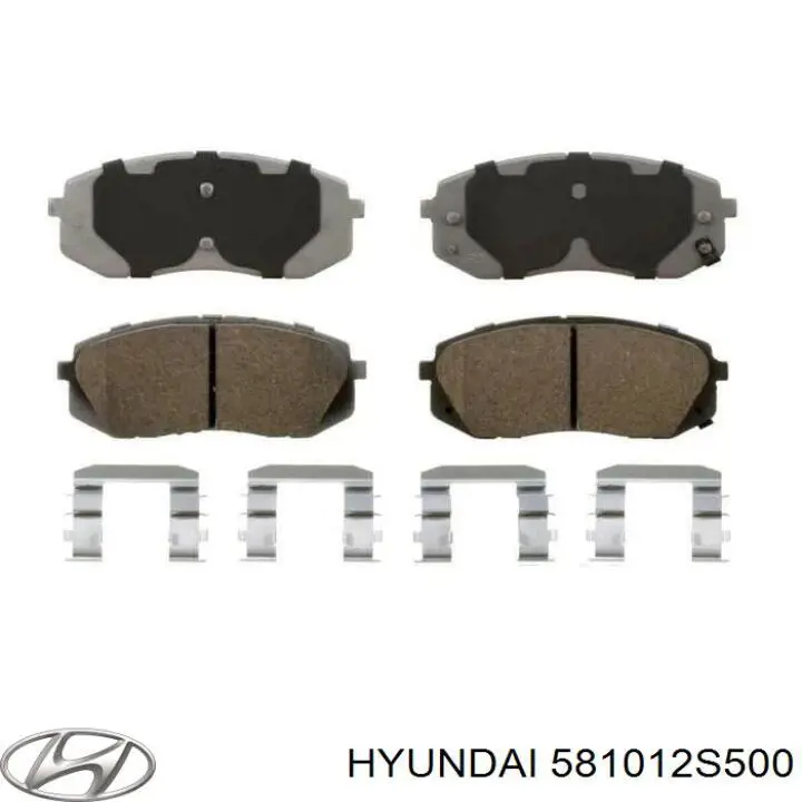 Передние тормозные колодки 581012S500 Hyundai/Kia