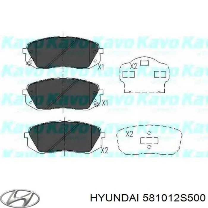 Колодки Hyundai/Kia 581012S500 цена, от 28.11 USD