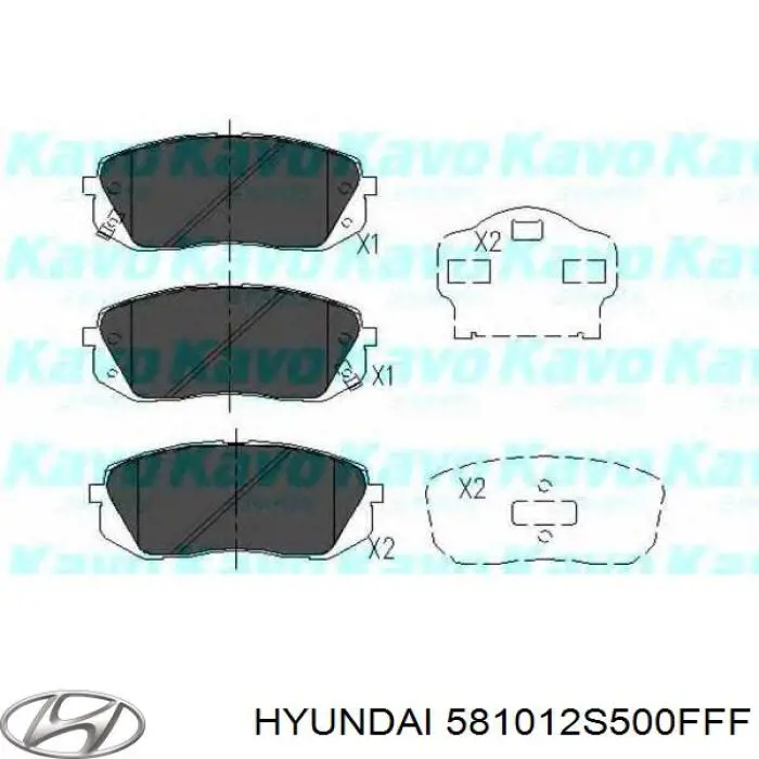 Купить 581012S500FFF Hyundai/Kia Колодки тормозные