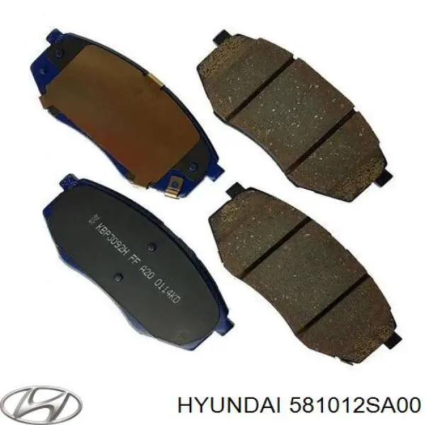 Передние тормозные колодки 581012SA00 Hyundai/Kia