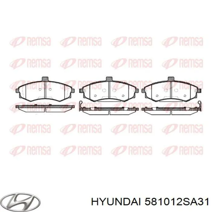 Купить 581012SA31 Hyundai/Kia Колодки тормозные
