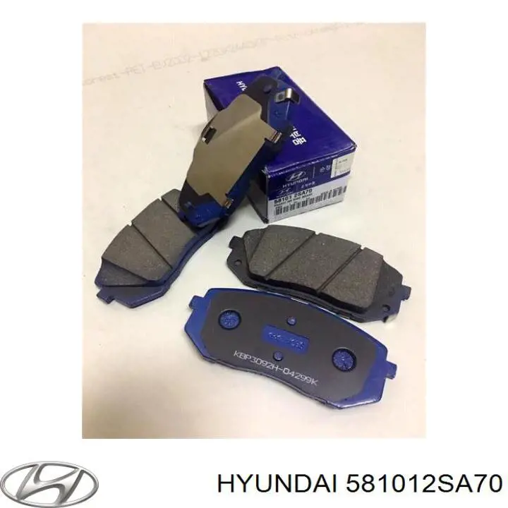 581012SA70 Hyundai/Kia колодки тормозные передние дисковые