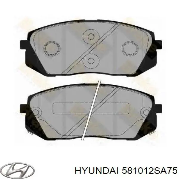 Передние тормозные колодки 581012SA75 Hyundai/Kia