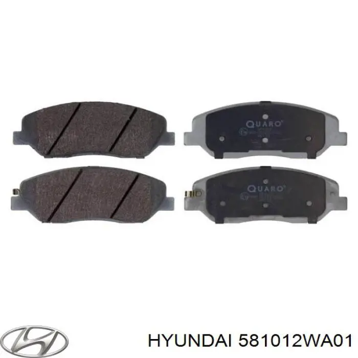 Передние тормозные колодки 581012WA01 Hyundai/Kia