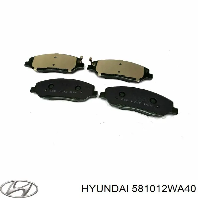 Купить 581012WA40 Hyundai/Kia Колодки тормозные