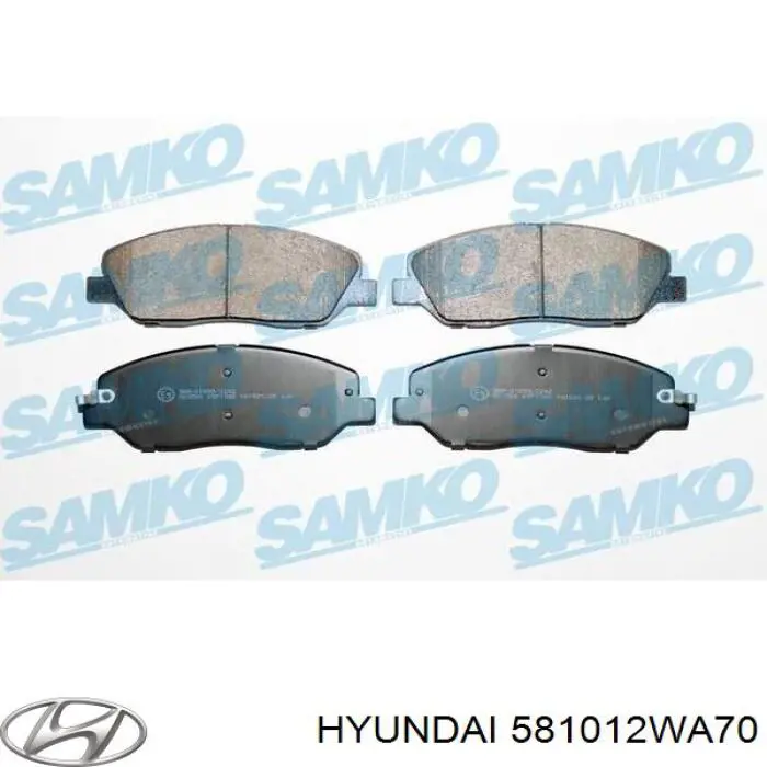 581012WA70 Hyundai/Kia Колодки передние