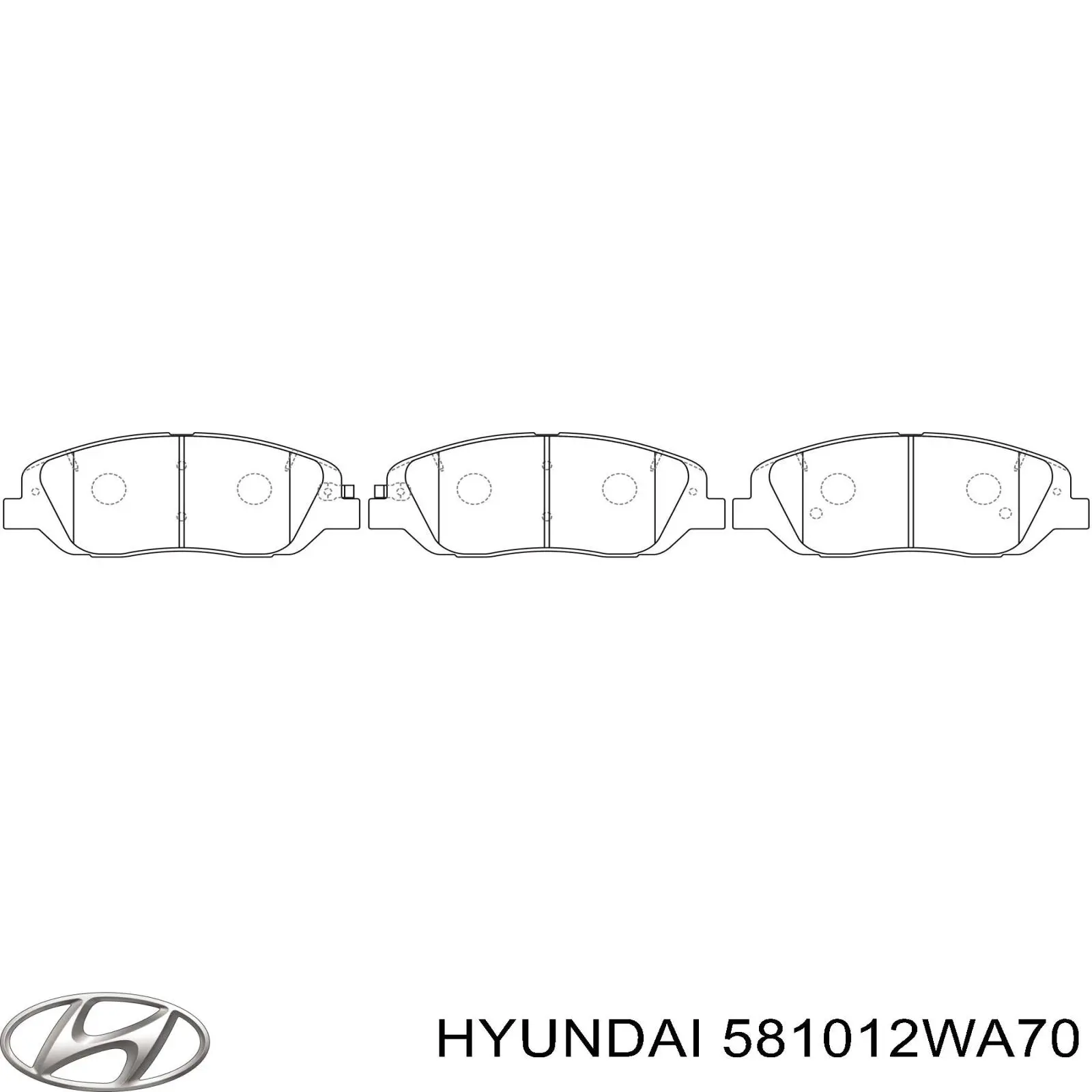 Колодки Hyundai/Kia 581012WA70 цена, от 21.44 USD