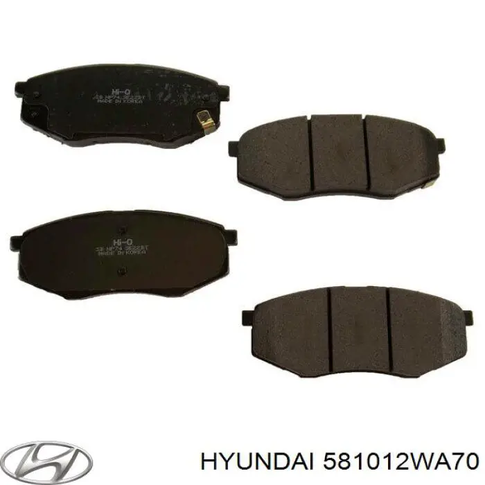 Передние тормозные колодки 581012WA70 Hyundai/Kia