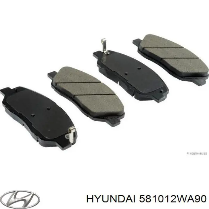 581012WA90 Hyundai/Kia Колодки передние