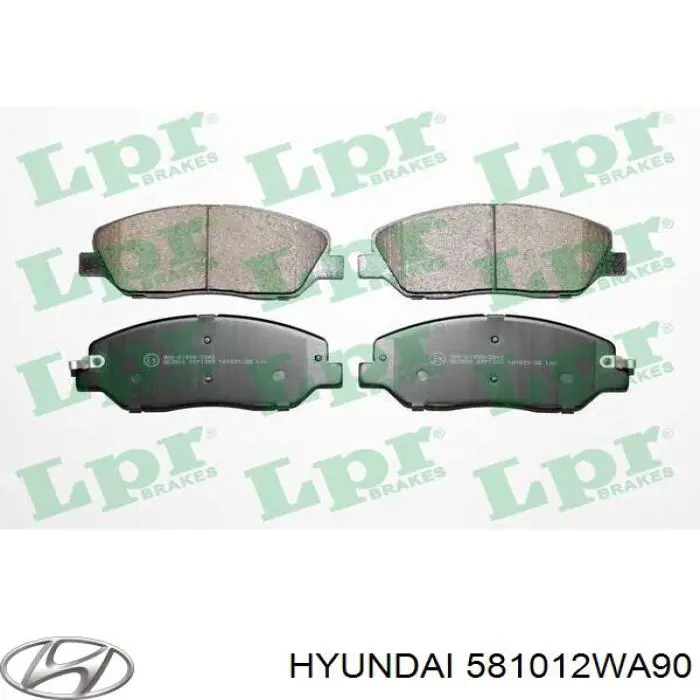 Купить 581012WA90 Hyundai/Kia Колодки тормозные