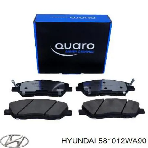 Передние тормозные колодки 581012WA90 Hyundai/Kia