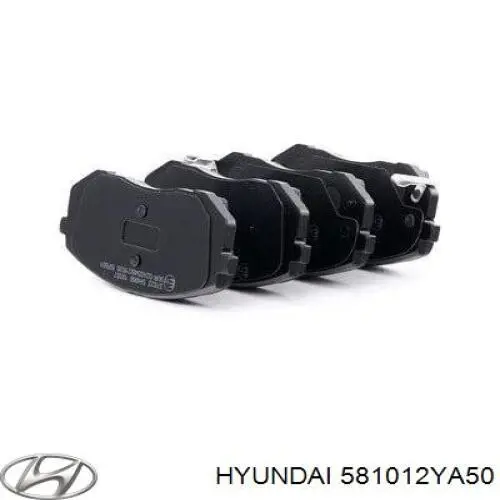 581012YA50 Hyundai/Kia колодки тормозные передние дисковые