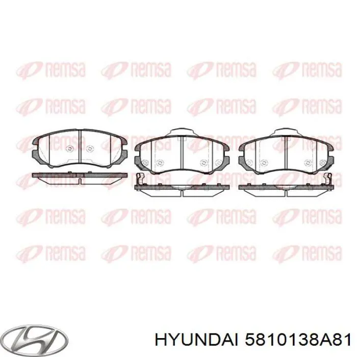 Передние тормозные колодки 5810138A81 Hyundai/Kia