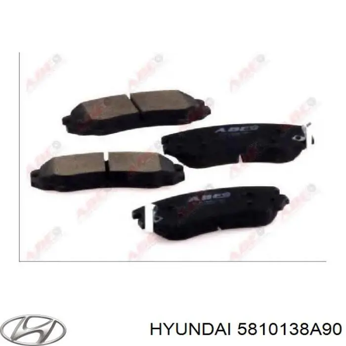 Купить 5810138A90 Hyundai/Kia Колодки тормозные