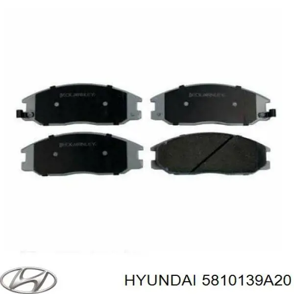 Передние тормозные колодки 5810139A20 Hyundai/Kia