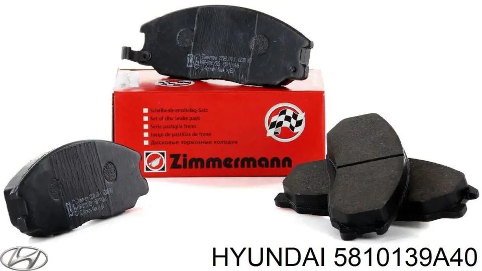 Купить 5810139A40 Hyundai/Kia Колодки тормозные