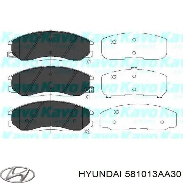 Купить 581013AA30 Hyundai/Kia Колодки тормозные