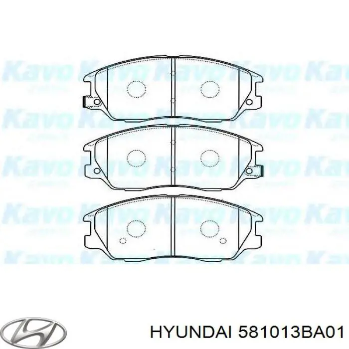 581013BA01 Hyundai/Kia sapatas do freio dianteiras de disco