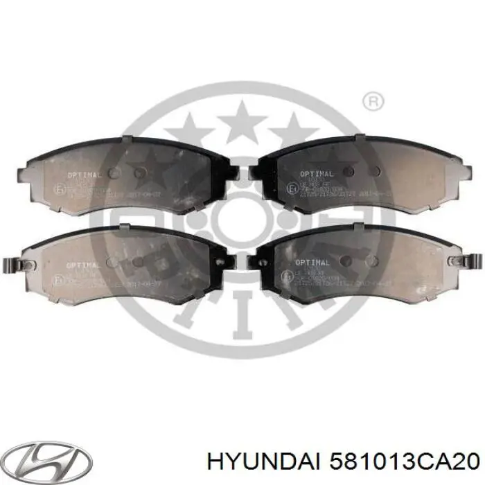 Тормозные колодки Hyundai/Kia 581013CA20