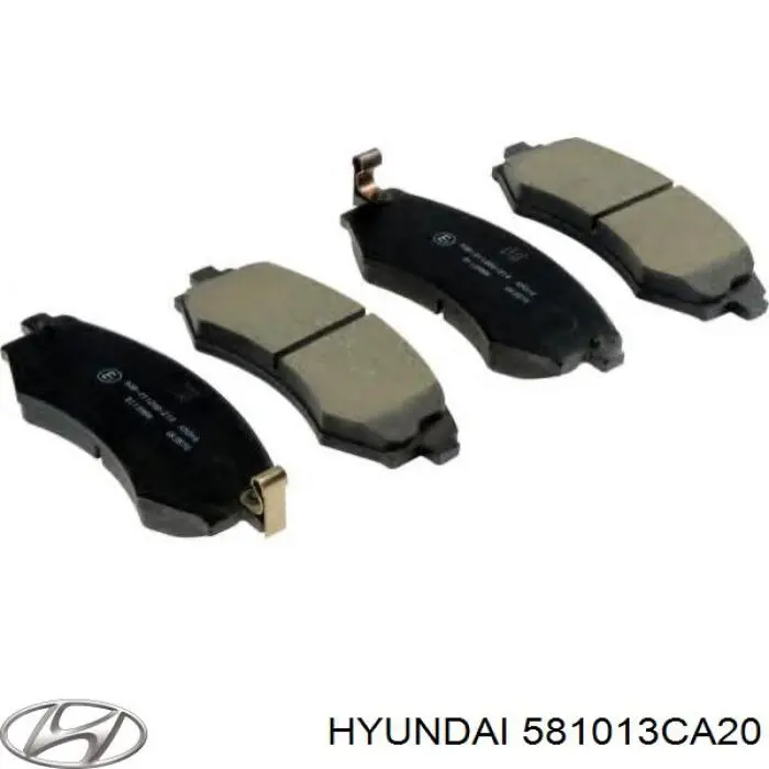 581013CA20 Hyundai/Kia колодки тормозные передние дисковые
