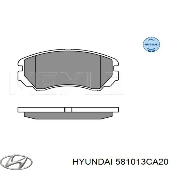 Колодки Hyundai/Kia 581013CA20 цена, от 19.16 USD