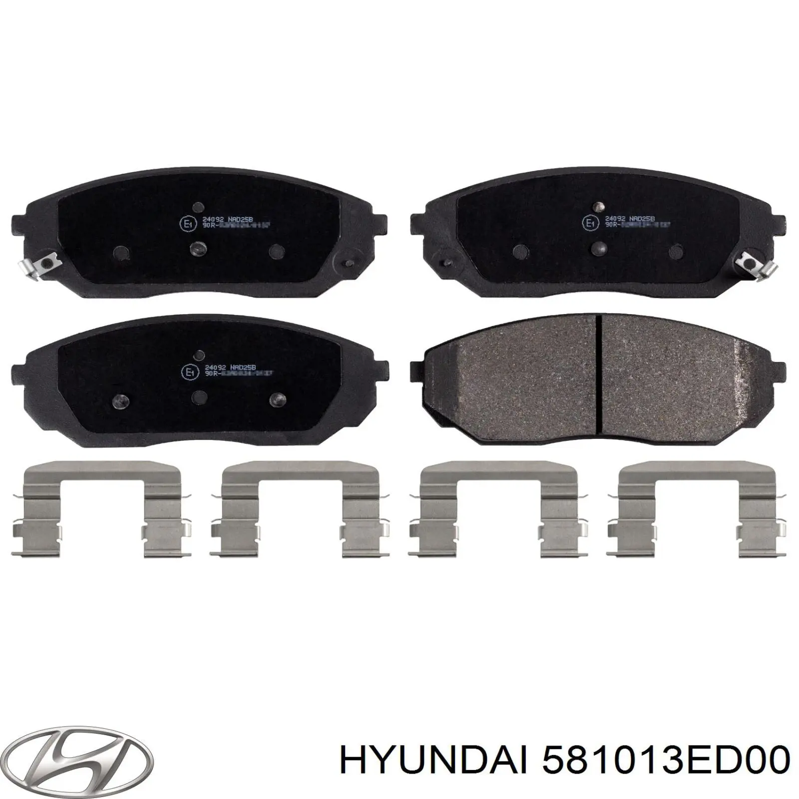 Передние тормозные колодки 581013ED00 Hyundai/Kia