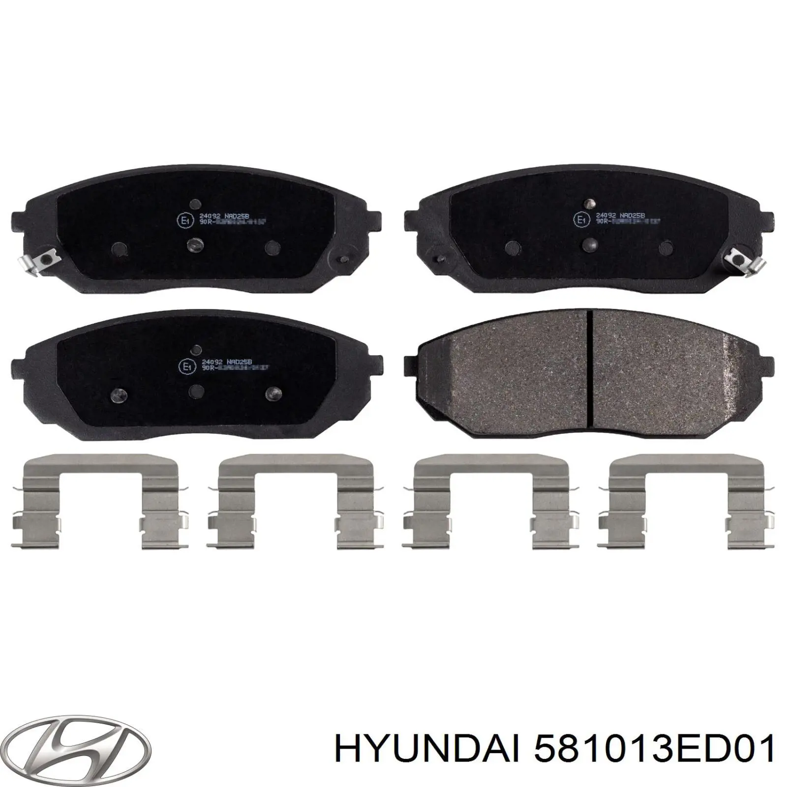 Передние тормозные колодки 581013ED01 Hyundai/Kia