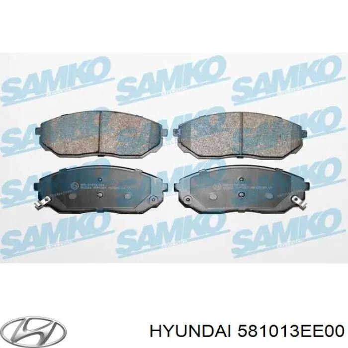 Передние тормозные колодки 581013EE00 Hyundai/Kia