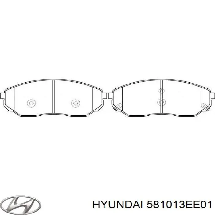 Колодки Hyundai/Kia 581013EE01 цена, от 27.13 USD