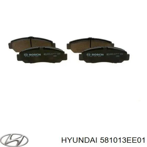 Купить 581013EE01 Hyundai/Kia Колодки тормозные
