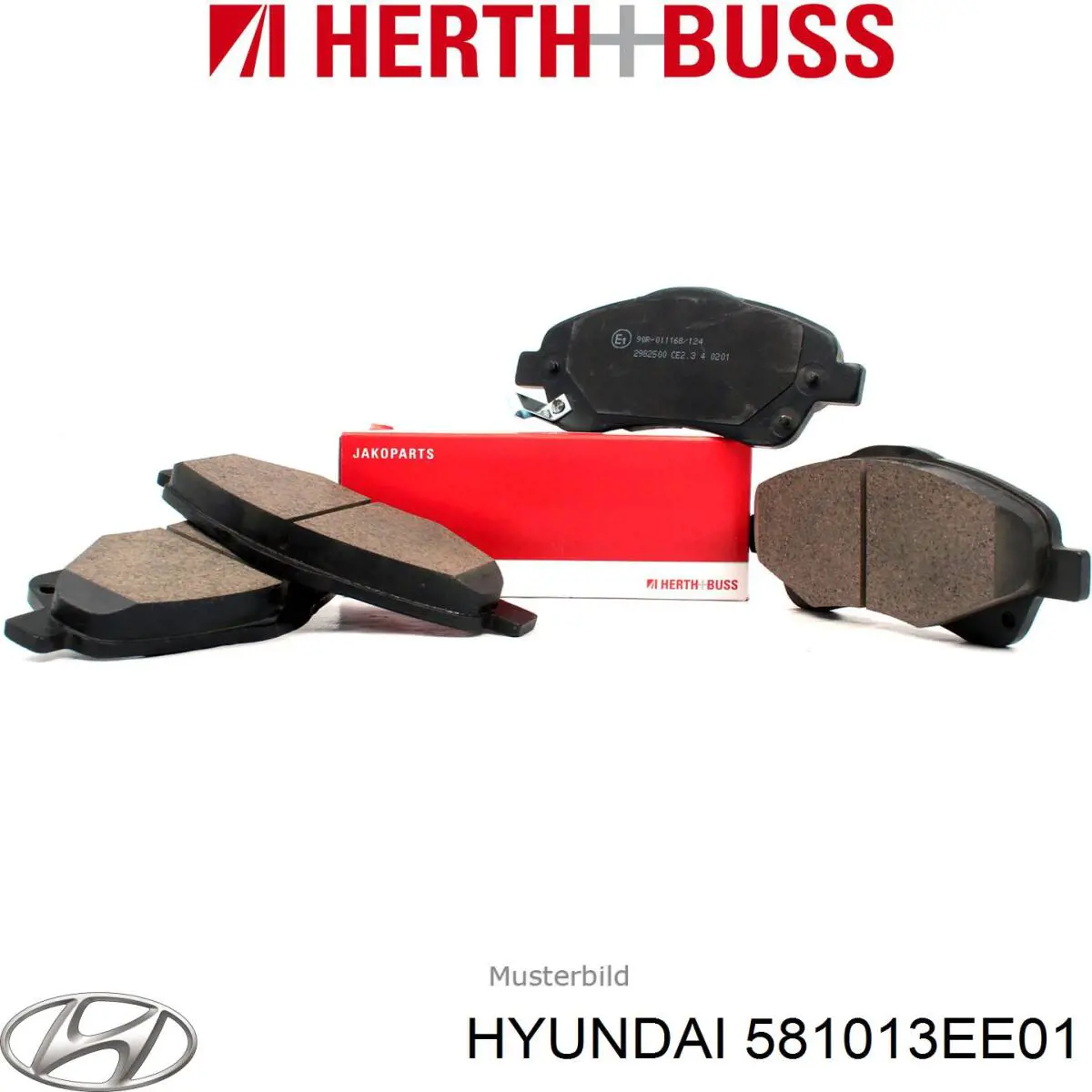 Передние тормозные колодки 581013EE01 Hyundai/Kia