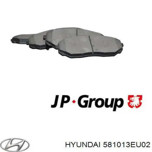 Передние тормозные колодки 581013EU02 Hyundai/Kia