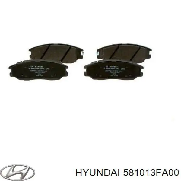 Купить 581013FA00 Hyundai/Kia Колодки тормозные