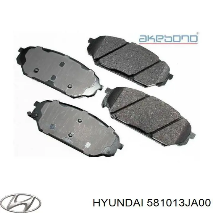 Передние тормозные колодки 581013JA00 Hyundai/Kia