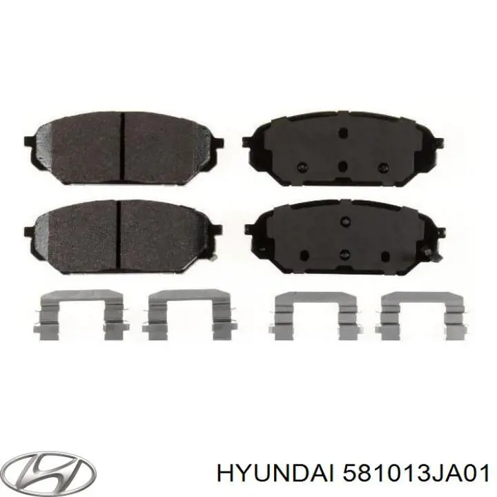Передние тормозные колодки 581013JA01 Hyundai/Kia